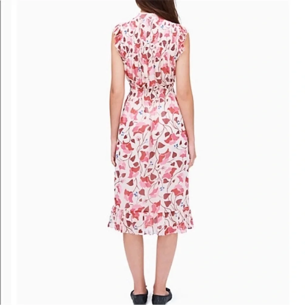 kate spade New York Nouveau Bloom Smocked Dress (M)